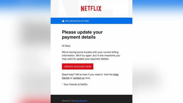 Netflix Phishing Scam 